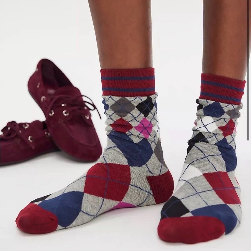 NWT Free People Argyle Socks